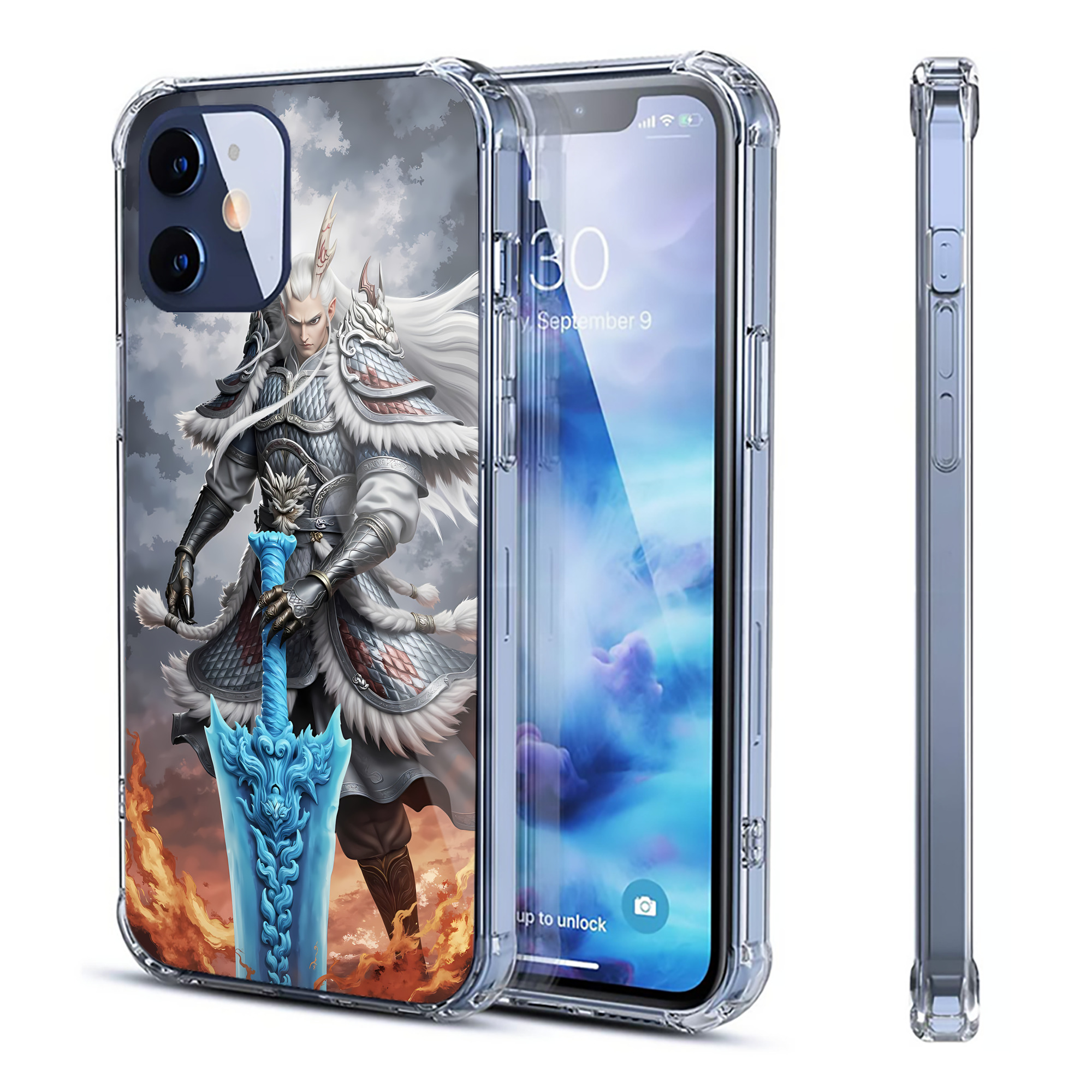 （画像用） Ne Zha 2 ナタ 魔童の大暴れ 【iPhone 12シリーズ対応】透明スマホケース（クリアソフトケース）